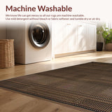 Ultra Soft Area Rug, Non Slip, Stain Resistant, Washable Area Rugs for Living Room, Bedroom, Whimsical Earthy Animal Print(Brown)