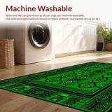 Contemporary Black and Green Ogee(Green)