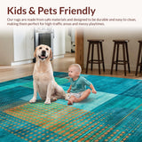 Elegant Smooth Line Motif(Blue)