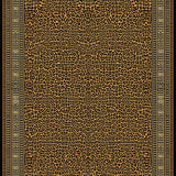 Ultra Soft Area Rug, Non Slip, Stain Resistant, Washable Area Rugs for Living Room, Bedroom, Elegant Earthy Toned Motif(Brown)