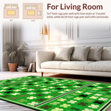 Lush Green Rustic Shamrock Aesthetic(Green)