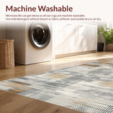 Ultra Soft Area Rug, Non Slip, Stain Resistant, Washable Area Rugs for Living Room, Bedroom, Minimalist Natural Texture Decor(Gray)