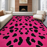Ultra Soft Area Rug, Non Slip, Stain Resistant, Washable Area Rugs for Living Room, Bedroom, Chic Pink Animal Print Fusion(Pink)