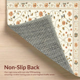 Elegant Floral Boho with Intricate Beige and Khaki(Ivory)