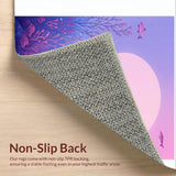 Ultra Soft Area Rug, Non Slip, Stain Resistant, Washable Area Rugs for Living Room, Bedroom, Soft Cozy Shaggy Fantasy Vibes(Purple)