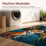 Lush Deep Blue Garden Elements(Blue)