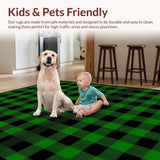 Cozy Green and Charcoal Buffalo(Green)