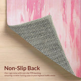 Ultra Soft Area Rug, Non Slip, Stain Resistant, Washable Area Rugs for Living Room, Bedroom, Modern Dreamy Gradient Finish(Pink)