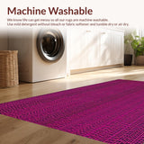 Ultra Soft Area Rug, Non Slip, Stain Resistant, Washable Area Rugs for Living Room, Bedroom, Sleek Modern Leopard Inspiration(Pink)
