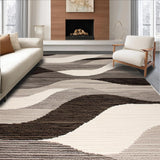 Ultra Soft Area Rug, Non Slip, Stain Resistant, Washable Area Rugs for Living Room, Bedroom, Stylish Contemporary Organic Shapes(Gray)