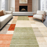 Ultra Soft Area Rug, Non Slip, Stain Resistant, Washable Area Rugs for Living Room, Bedroom, Abstract Color Block Area Featuring Earthy Tones and Dynamic Burst(Beige)