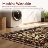 Ultra Soft Area Rug, Non Slip, Stain Resistant, Washable Area Rugs for Living Room, Bedroom, Rustic Wildlife Hallway Runner Rug Non-Slip(Brown)