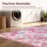 Chic Pink Geometric Motif(White)