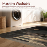 Ultra Soft Area Rug, Non Slip, Stain Resistant, Washable Area Rugs for Living Room, Bedroom, Chic Monochrome Animal Print Style(Gold)