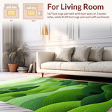 Fresh Grass Green Abstract Aesthetic(Green)