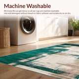Chic Distressed Multicolor Visual(Green)
