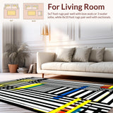 Sophisticated Striped Geometric Theme(Black)