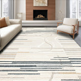 Artistic Neutral Toned Geometric Waves(Beige)