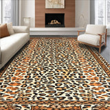 Vivid Contemporary Wild Motif(Brown)