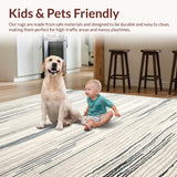 Chic Creamy Striped Aesthetic(Gray)