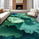 Nature Inspired Circular Floral Motif(Green)