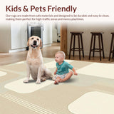 Artful Meandering Lines Tranquil Vibe(Beige)