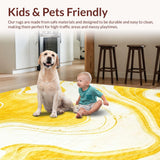 Elegant Light Yellow Tiled Design(Yellow)