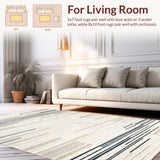 Artistic Neutral Toned Geometric Waves(Beige)