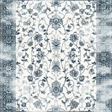 Ultra Soft Area Rug, Non Slip, Stain Resistant, Washable Area Rugs for Living Room, Bedroom, Artful Distressed Geometric Aesthetic(White)