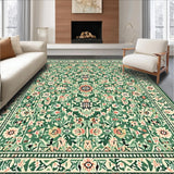 Ultra Soft Area Rug, Non Slip, Stain Resistant, Washable Area Rugs for Living Room, Bedroom, Vintage Sage Green Living Room Low Pile Rug(Green)