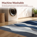 Chic Minimalist Swirling Motif(Blue)