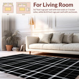 Trendy Minimalist Buffalo Plaid(Black)