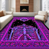 Ultra Soft Area Rug, Non Slip, Stain Resistant, Washable Area Rugs for Living Room, Bedroom, Striking Dark Romantic Imagery(Purple)