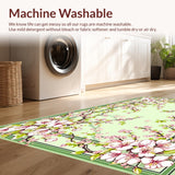 Ultra Soft Area Rug, Non Slip, Stain Resistant, Washable Area Rugs for Living Room, Bedroom, Serene Botanical Harmony Composition(Beige)