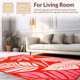 Tropical Abstract Leaf(Red)