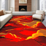 Dynamic Volcano Inspired Artwork(Red)