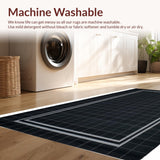 Contemporary Black and White Trellis(Black)