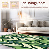 Contemporary Abstract Leaf Motif(Green)