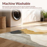 Ultra Soft Area Rug, Non Slip, Stain Resistant, Washable Area Rugs for Living Room, Bedroom, Serene Creamy Color Blend Style(Beige)
