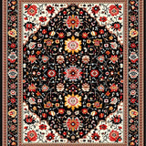 Artful Vibrant Petal Arrangement(Black)