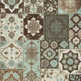 Ultra Soft Area Rug, Non Slip, Stain Resistant, Washable Area Rugs for Living Room, Bedroom, Boho Floral Patchwork Living Room Non Slip Rug(Brown)