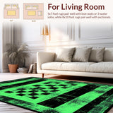 Elegant Geometric Faded Tiled Texture(Green)