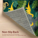 Ultra Soft Area Rug, Non Slip, Stain Resistant, Washable Area Rugs for Living Room, Bedroom, Dynamic Animal Print Theme(Gray)