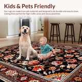 Vibrant Retro Geometric Fusion(Black)