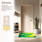 Bright Cheerful Shag Design(Green)