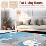 Cute Cloud and Elephant Design(Blue)