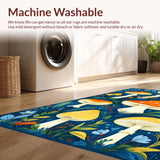 Playful Colorful Flora Design(Blue)