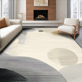 Ultra Soft Area Rug, Non Slip, Stain Resistant, Washable Area Rugs for Living Room, Bedroom, Whimsical Textured Bubble Aesthetic(Beige)