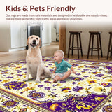 Lively Purple and Gold Graphic Flair(White)