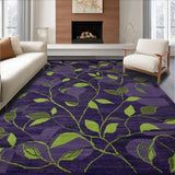 Ultra Soft Area Rug, Non Slip, Stain Resistant, Washable Area Rugs for Living Room, Bedroom, Contemporary Tiled Color Burst(Purple)